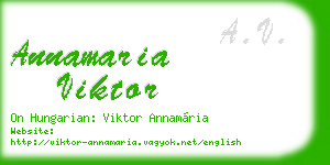 annamaria viktor business card