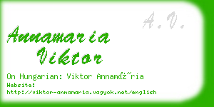 annamaria viktor business card